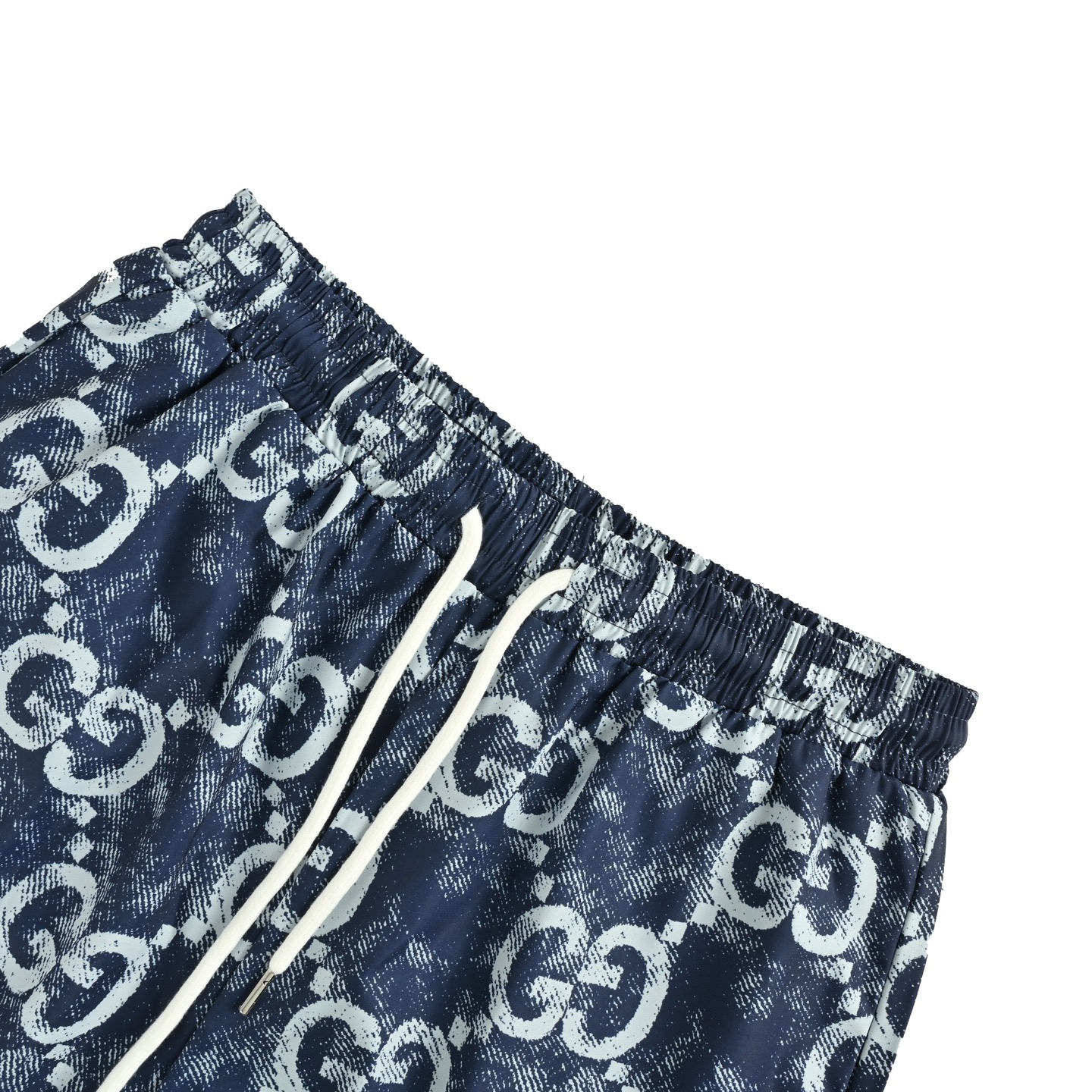 Gucci/古驰 25ss 双G满印扎染沙滩短裤牛仔蓝-Chinese UA Cheap High Quatity Brand Clothes Bags handbags Sneakers wholesale wholesaler seller from China Factory suppliers Fashion Clothing Shoes best Quality Beautiful Price Gucci/古驰 25ss 双G满印扎染沙滩短裤牛仔蓝