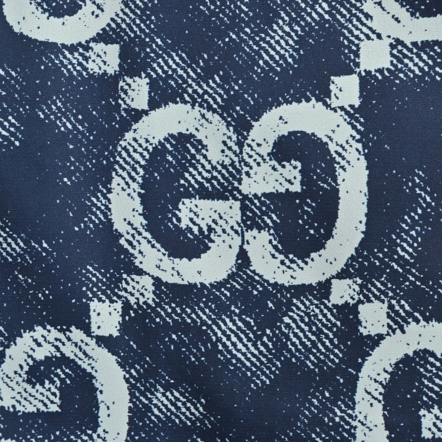 Gucci/古驰 25ss 双G满印扎染沙滩短裤牛仔蓝-Chinese UA Cheap High Quatity Brand Clothes Bags handbags Sneakers wholesale wholesaler seller from China Factory suppliers Fashion Clothing Shoes best Quality Beautiful Price Gucci/古驰 25ss 双G满印扎染沙滩短裤牛仔蓝