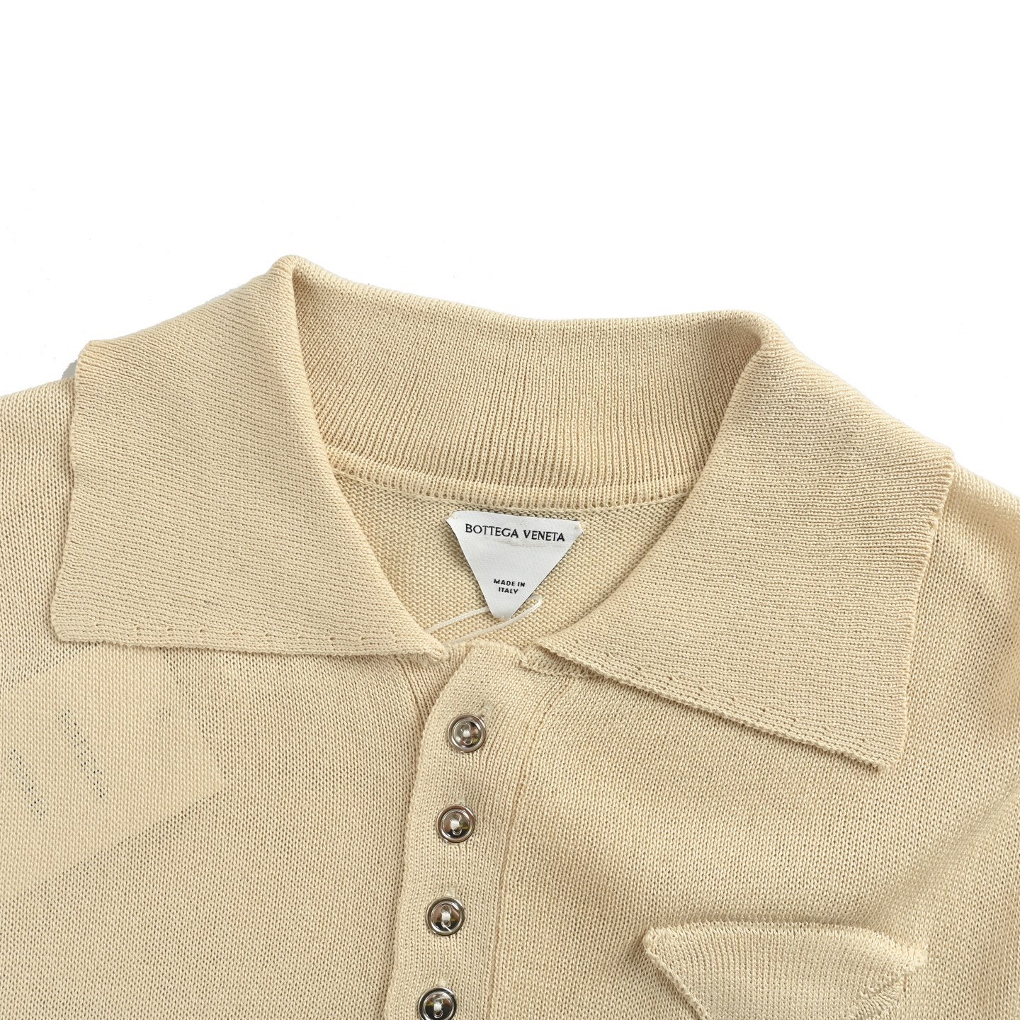 BOTTEGA VENETA/BV 口袋针织Polo短袖 BV三角翻领针织polo-Chinese UA Cheap High Quatity Brand Clothes Bags handbags Sneakers wholesale wholesaler seller from China Factory suppliers Fashion Clothing Shoes best Quality Beautiful Price BOTTEGA VENETA/BV 口袋针织Polo短袖 BV三角翻领针织polo