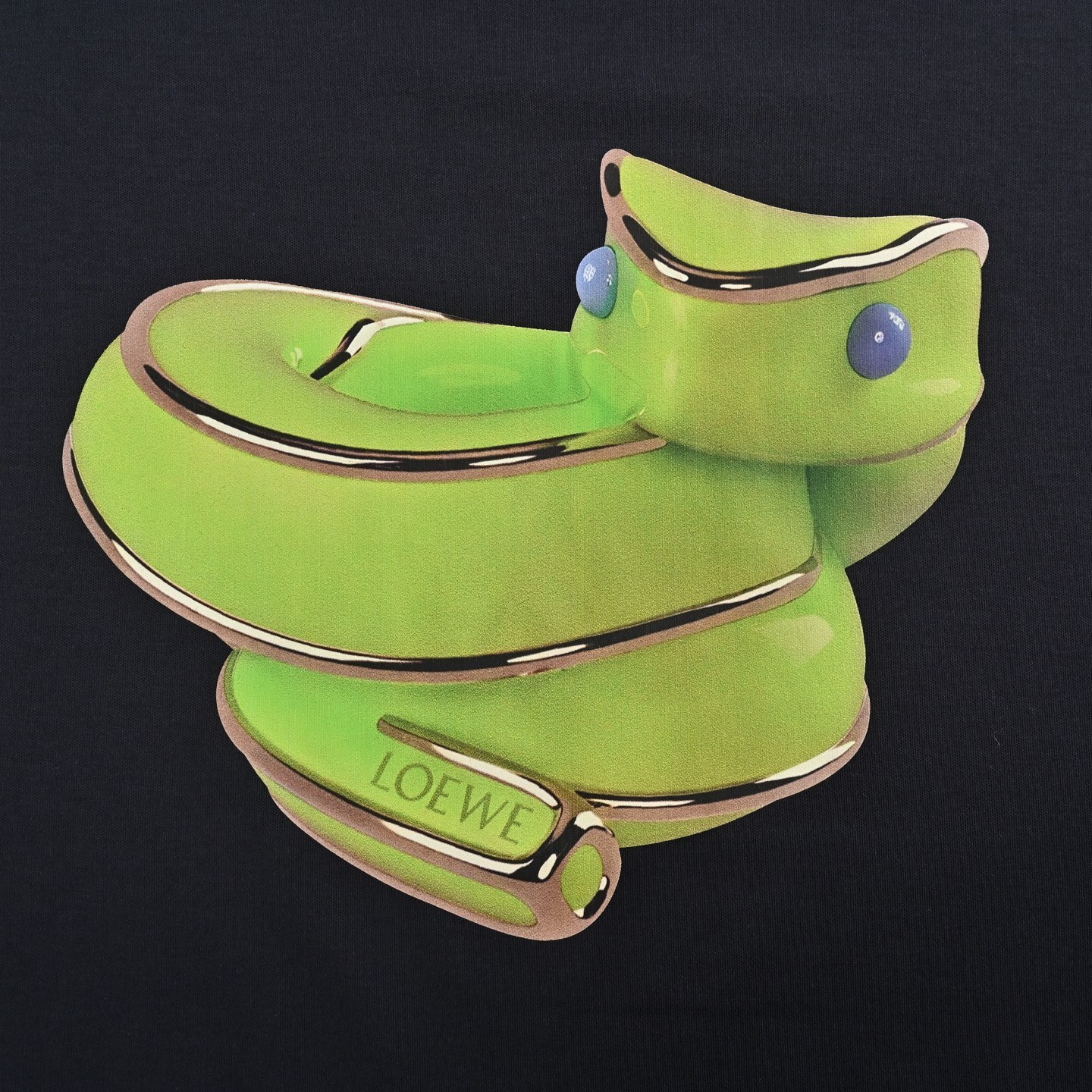 Loewe/罗意威 25ss 蛇年限定印花短袖藏青色 白色-High Quatity Cheap Brand wholesale wholesaler seller Clothes Bags handbags Sneakers Top Fashion Clothing Shoes from China Factory Chinese suppliers best Quality Beautiful Price Loewe/罗意威 25ss 蛇年限定印花短袖藏青色 白色