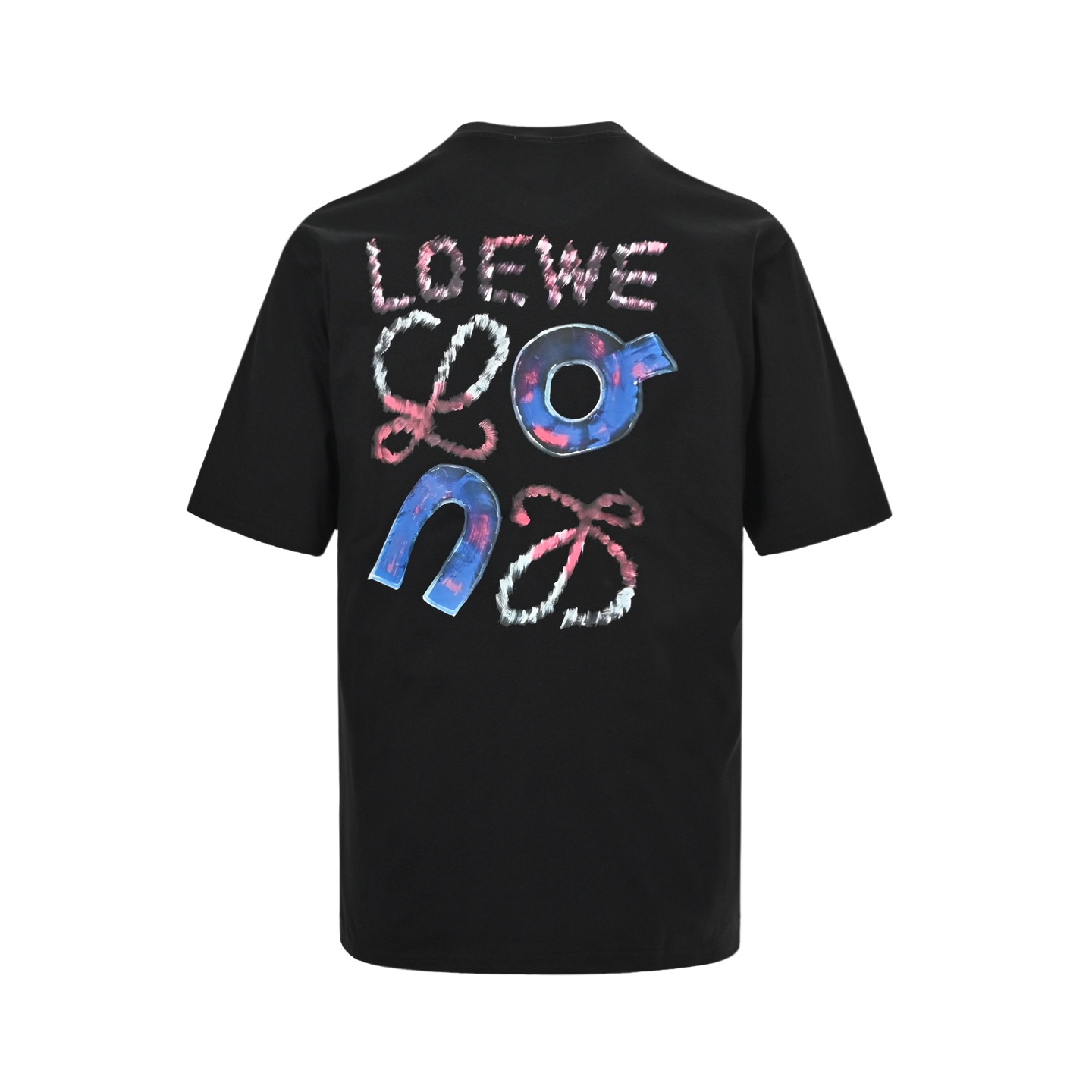 Loewe/罗意威 25ss 昂跑联名涂鸦logo印花短袖-High Quatity Cheap Brand wholesale wholesaler seller Clothes Bags handbags Sneakers Top Fashion Clothing Shoes from China Factory Chinese suppliers best Quality Beautiful Price Loewe/罗意威 25ss 昂跑联名涂鸦logo印花短袖