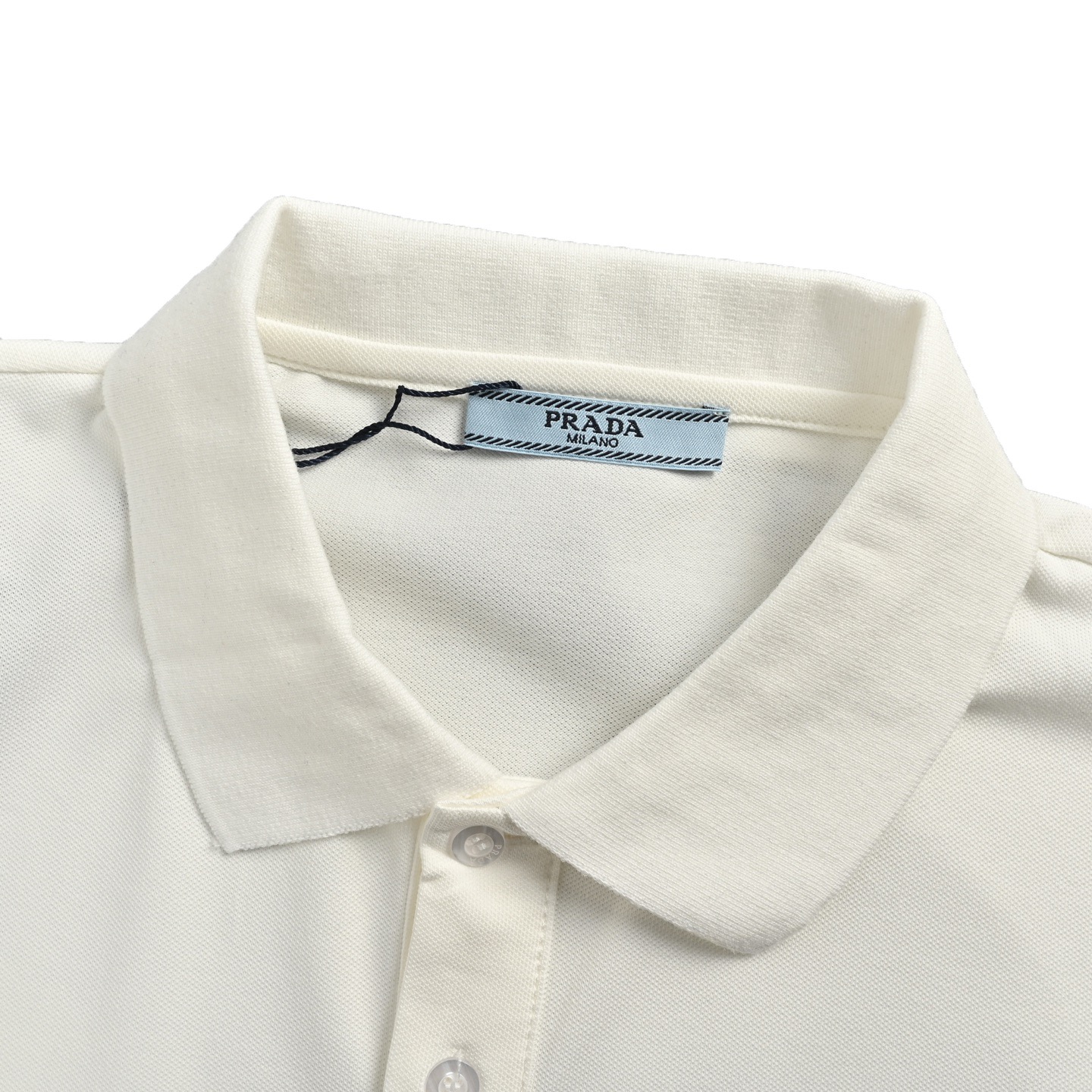 Prada/普拉达 25ss 暗纹刺绣小标Polo短袖