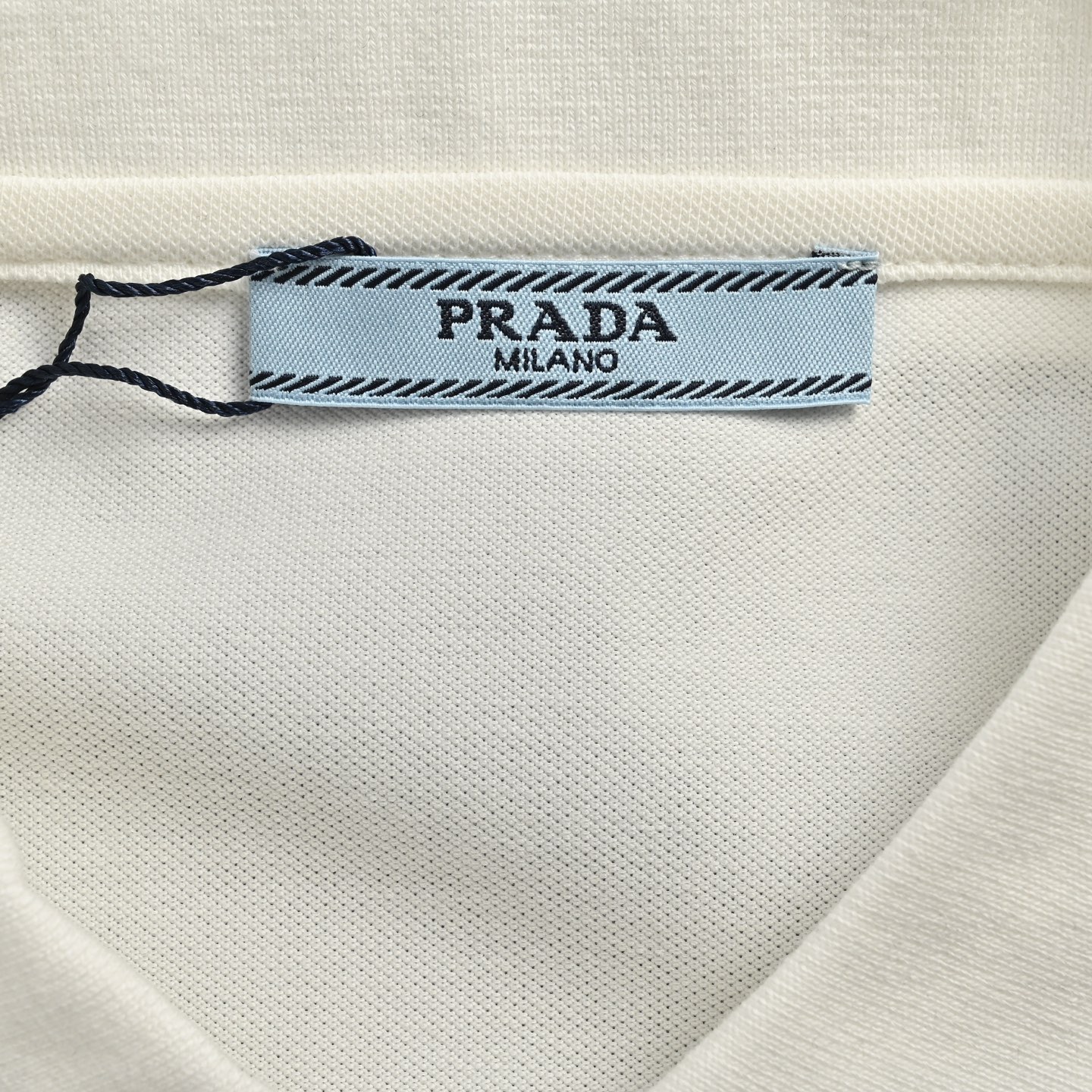 Prada/普拉达 25ss 暗纹刺绣小标Polo短袖