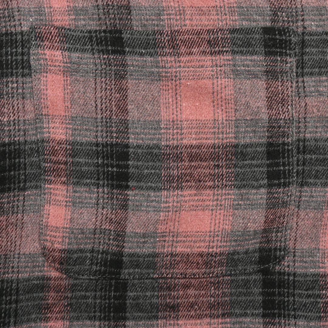 OUR LEGACY 格纹衬衫 肌理休闲宽松百搭长袖衬衣 玫粉格