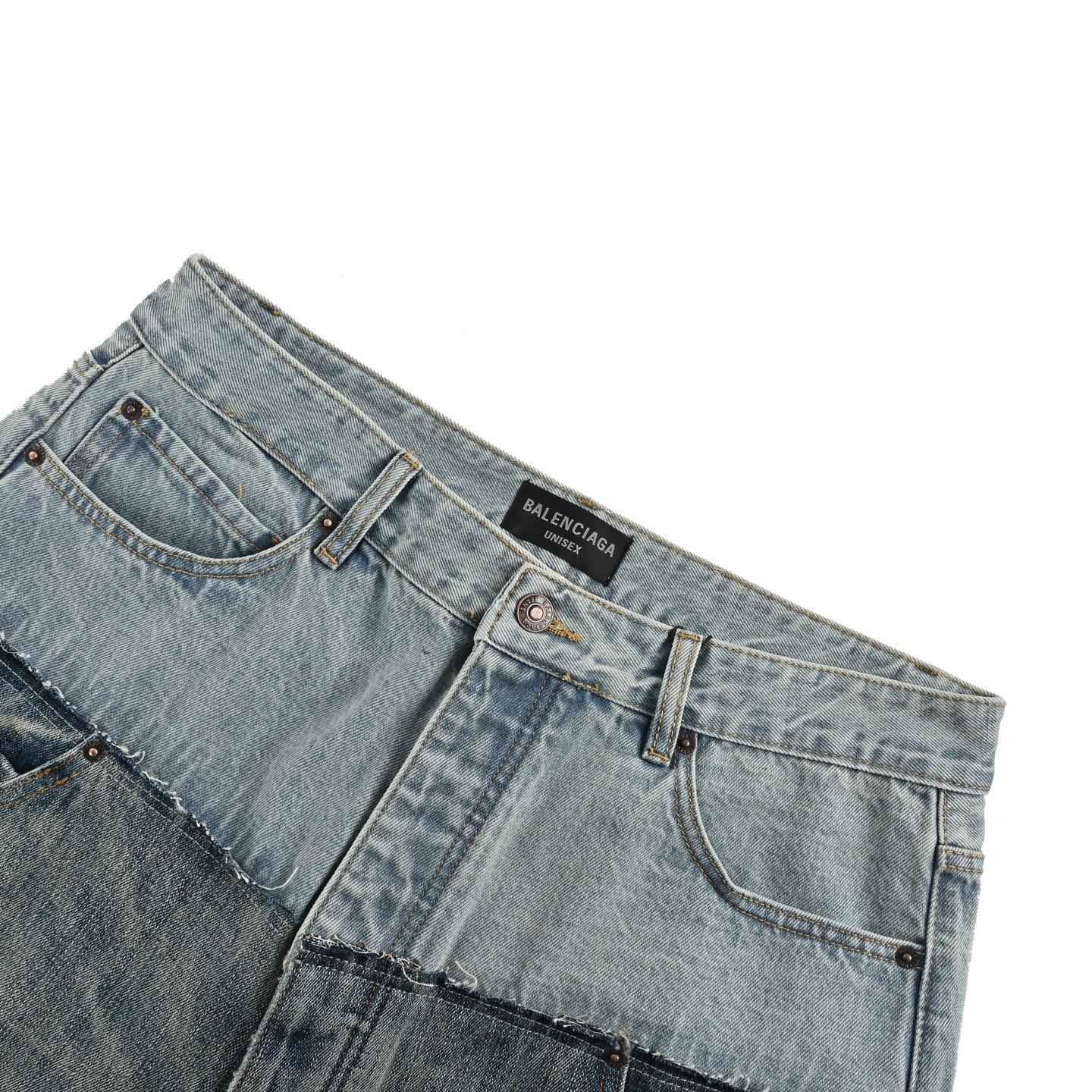 Balenciaga/巴黎世家 24Fw 拼接水洗牛仔裤-Chinese UA Cheap High Quatity Brand Clothes Bags handbags Sneakers wholesale wholesaler seller from China Factory suppliers Fashion Clothing Shoes best Quality Beautiful Price Balenciaga/巴黎世家 24Fw 拼接水洗牛仔裤