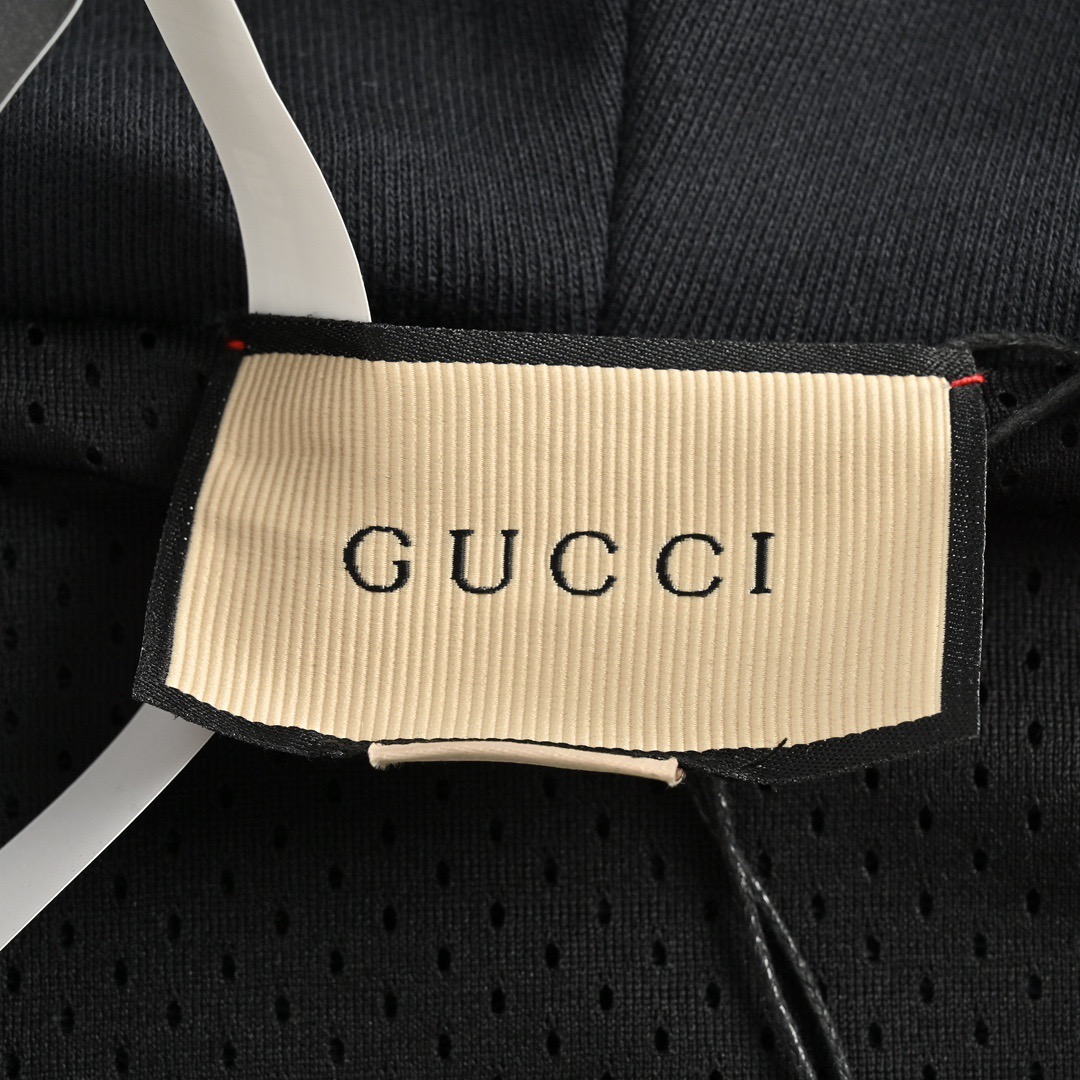 Gucci/古驰 24Fw 老花拼接拉链连帽外套