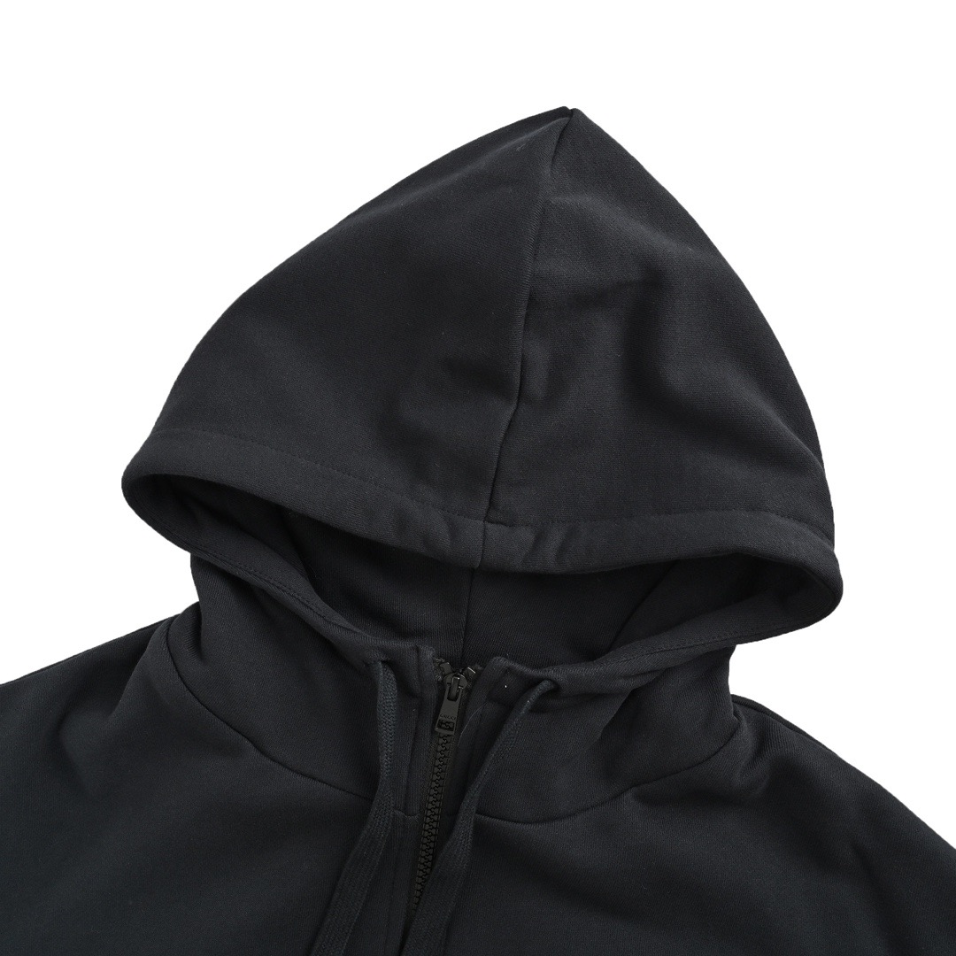 Gucci/古驰 24Fw 老花拼接拉链连帽外套