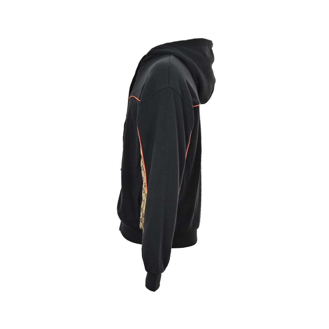 Gucci/古驰 24Fw 老花拼接拉链连帽外套