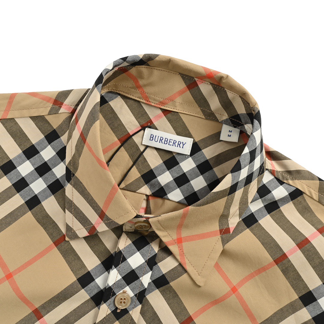 Burberry/巴宝莉 24ss 斜格纹长袖衬衫