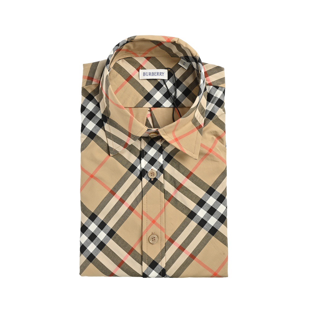 Burberry/巴宝莉 24ss 斜格纹长袖衬衫