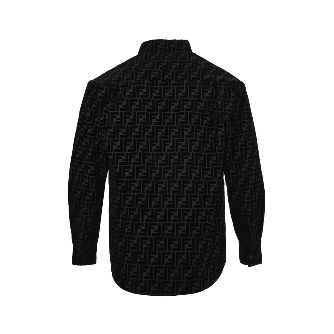 Fendi/芬迪 24Fw FF植绒满印衬衫