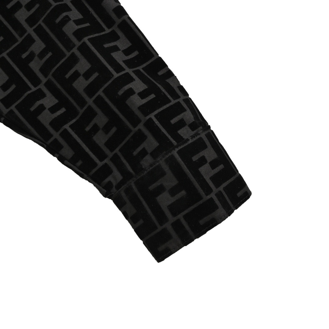 Fendi/芬迪 24Fw FF植绒满印衬衫