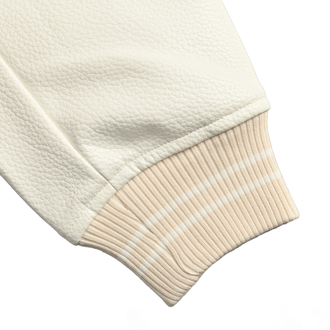 Louis Vuitton/路易威登 24Fw 航海系列珍珠刺绣海螺连帽棒球外套