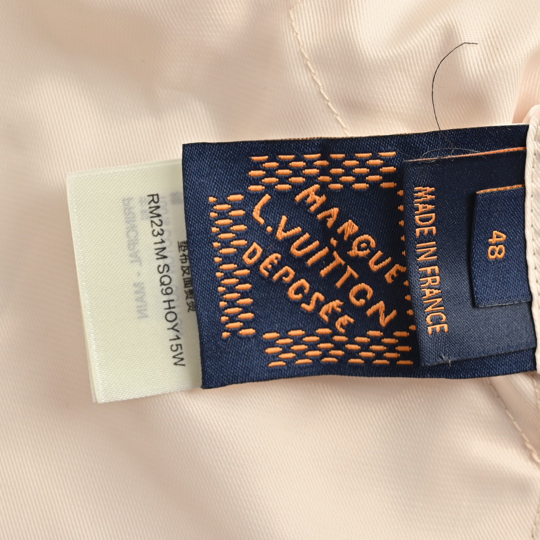 Louis Vuitton/路易威登 24Fw 航海系列珍珠刺绣海螺连帽棒球外套