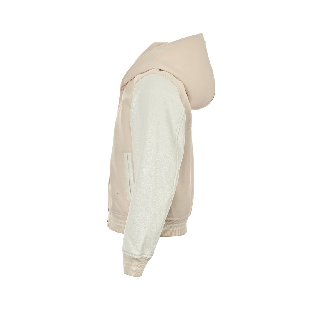 Louis Vuitton/路易威登 24Fw 航海系列珍珠刺绣海螺连帽棒球外套