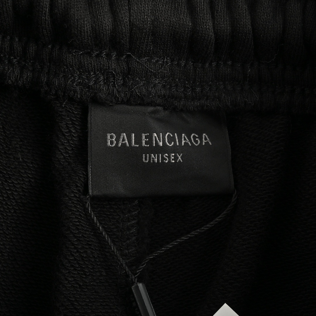 Balenciaga/巴黎世家 经典刺绣可乐阔腿长裤 四季穿卫衣长裤 黑色-Chinese UA Cheap High Quatity Brand Clothes Bags handbags Sneakers wholesale wholesaler seller from China Factory suppliers Fashion Clothing Shoes best Quality Beautiful Price Balenciaga/巴黎世家 经典刺绣可乐阔腿长裤 四季穿卫衣长裤 黑色