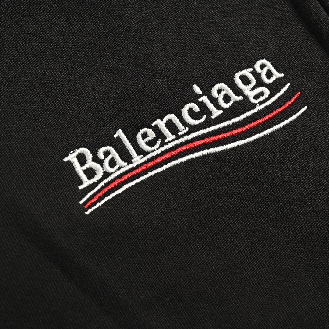 Balenciaga/巴黎世家 经典刺绣可乐阔腿长裤 四季穿卫衣长裤 黑色-Chinese UA Cheap High Quatity Brand Clothes Bags handbags Sneakers wholesale wholesaler seller from China Factory suppliers Fashion Clothing Shoes best Quality Beautiful Price Balenciaga/巴黎世家 经典刺绣可乐阔腿长裤 四季穿卫衣长裤 黑色