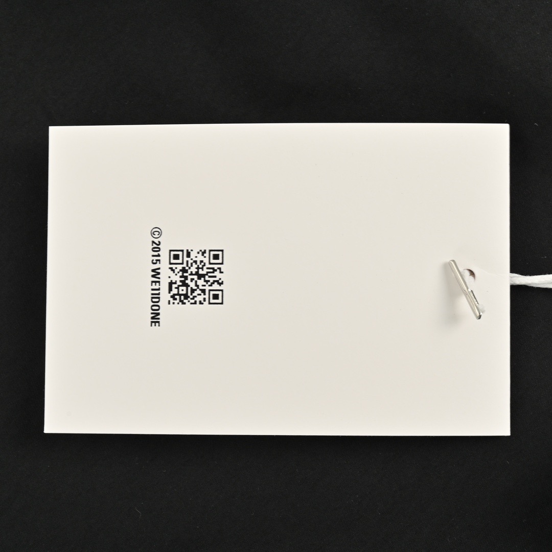 We11 Done 24Fw 简约字母logo刺绣衬衫 黑色 白色