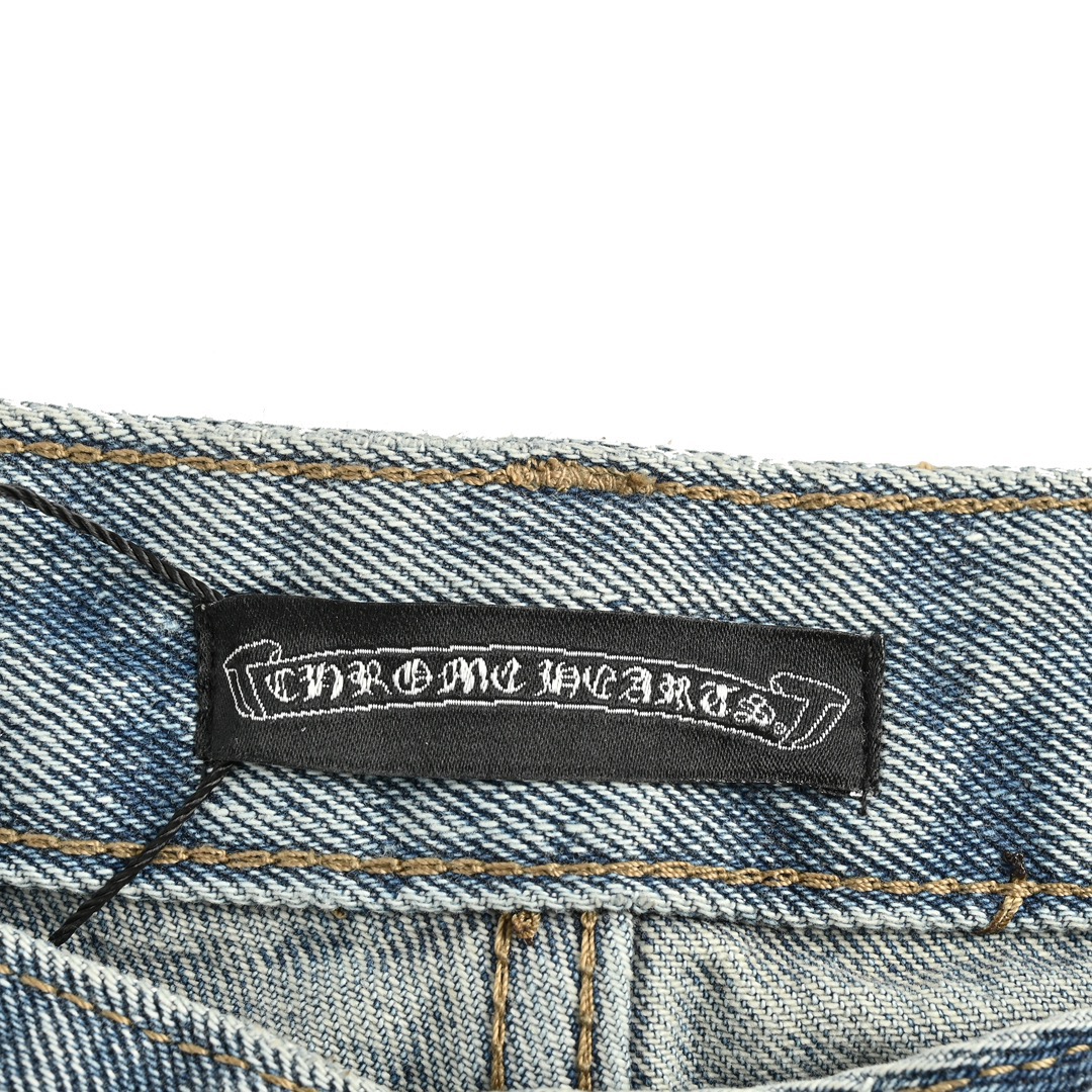 Chrome Hearts/克罗心 24Fw 喇叭破坏贴皮牛仔裤-莆田鞋,莆田鞋货源,高仿鞋,高仿鞋货源,安福档口,莆田高仿鞋,莆田鞋批发,高仿鞋批发,莆田高仿运动鞋,高仿运动鞋,莆田运动鞋 Chrome Hearts/克罗心 24Fw 喇叭破坏贴皮牛仔裤