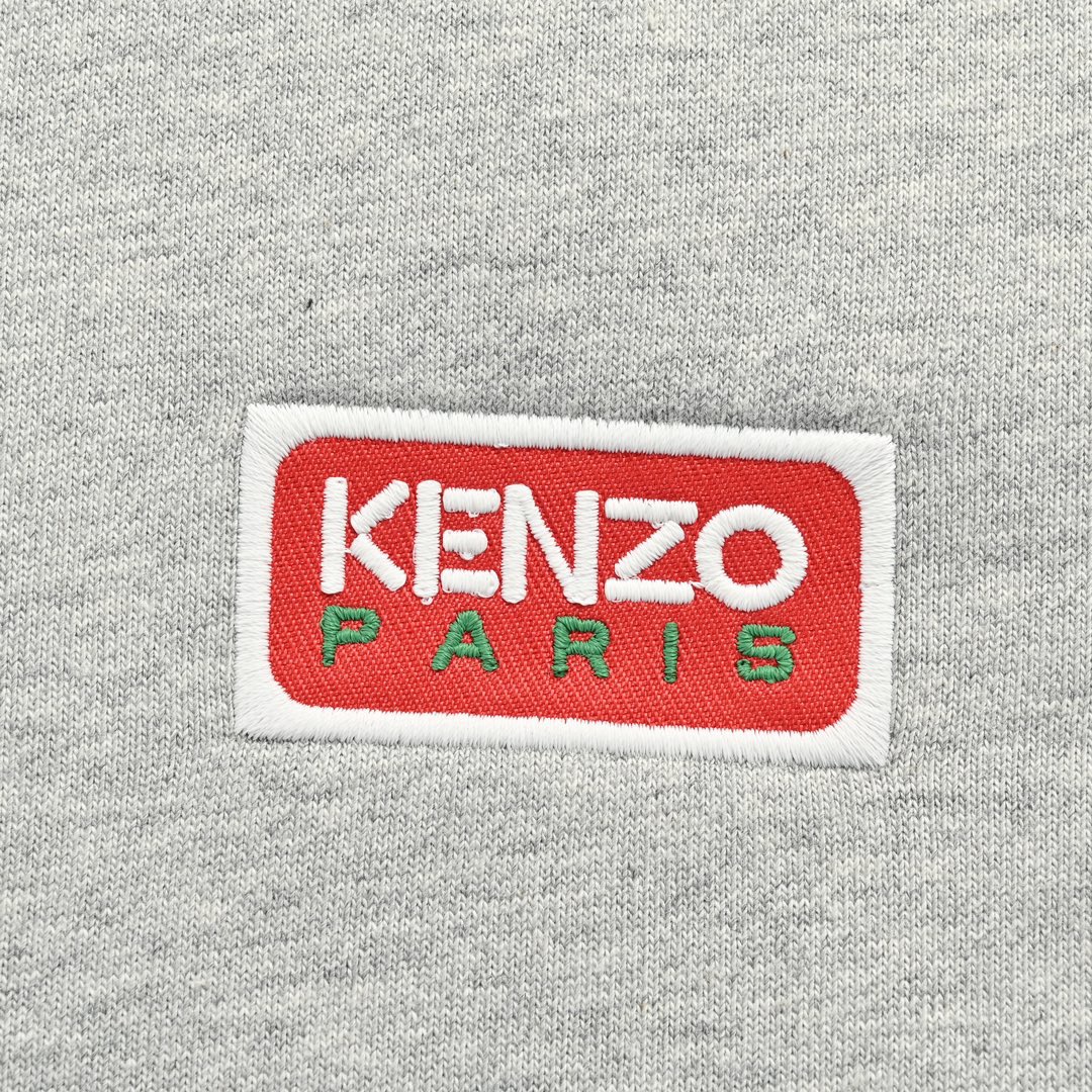 Kenzo/高田贤三 23Fw 方标字母LOGO连帽拉链卫衣
