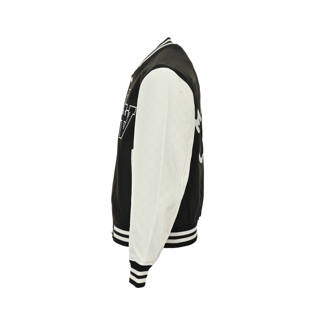 Louis Vuitton/路易威登 24Fw 珍珠刺绣字母棒球服外套