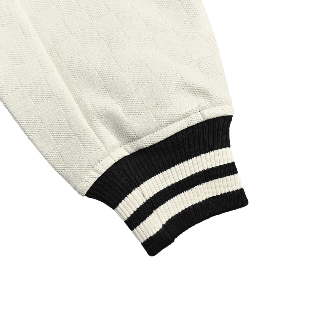 Louis Vuitton/路易威登 24Fw 珍珠刺绣字母棒球服外套