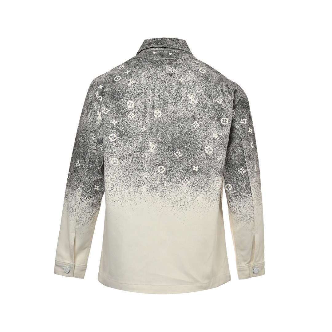 Louis Vuitton/路易威登 星空渲染老花渐变牛仔衬衫外套