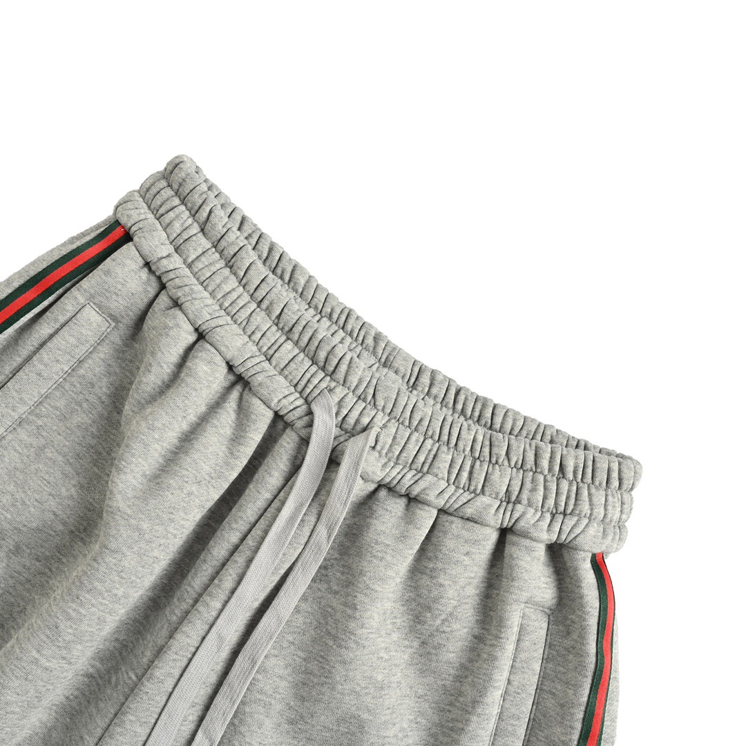 Gucci/古驰 灰色织带套装长裤