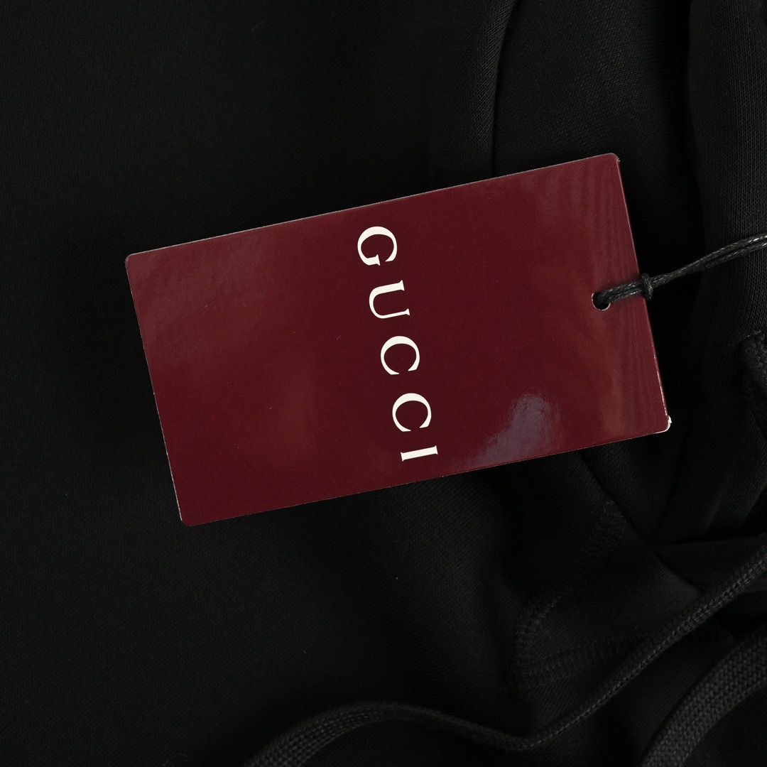 Gucci/古驰 灰色织带套装连帽卫衣