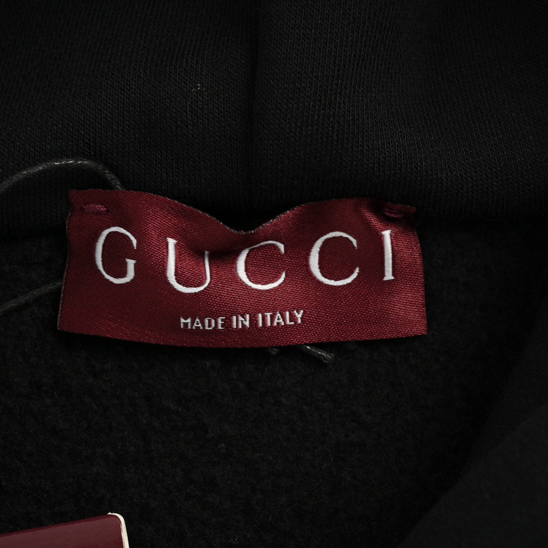 Gucci/古驰 灰色织带套装连帽卫衣