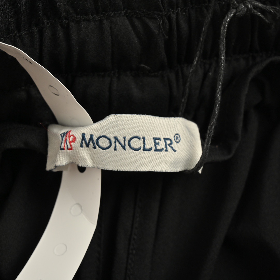 MONCLER/蒙口 徽标织带长裤 品牌logo徽标刺绣