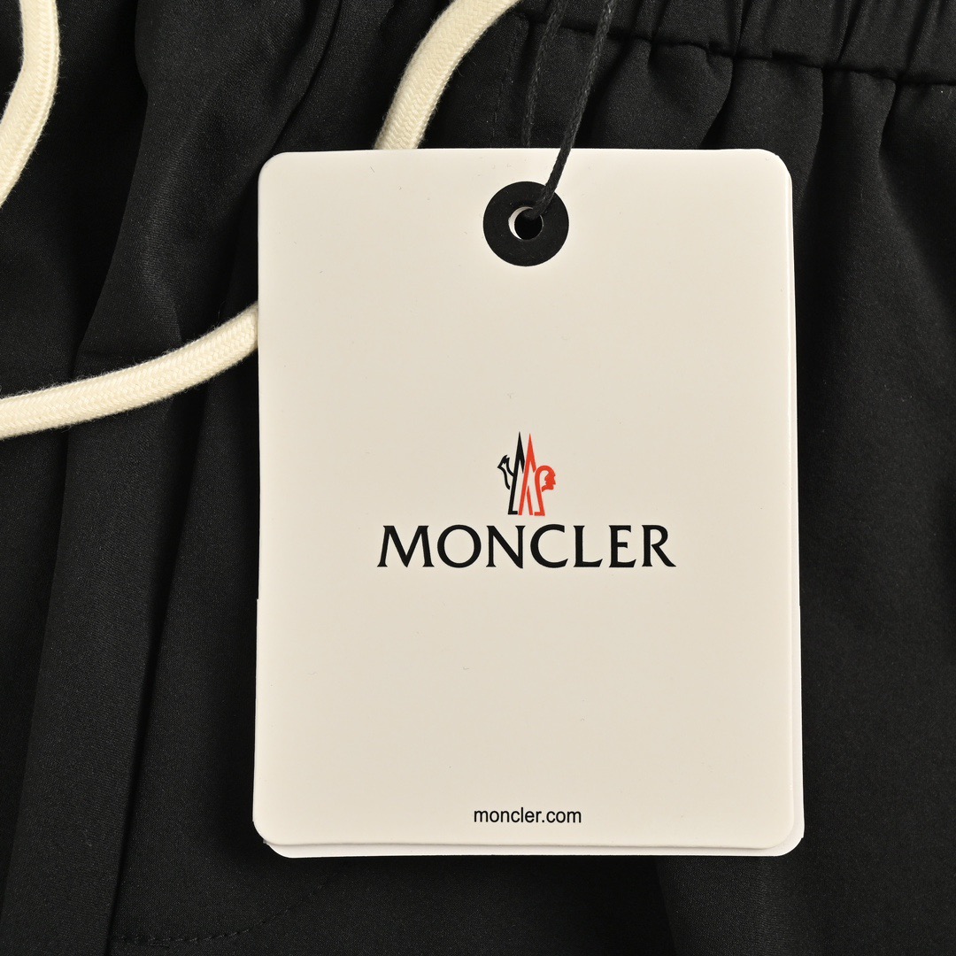 MONCLER/蒙口 徽标织带长裤 品牌logo徽标刺绣