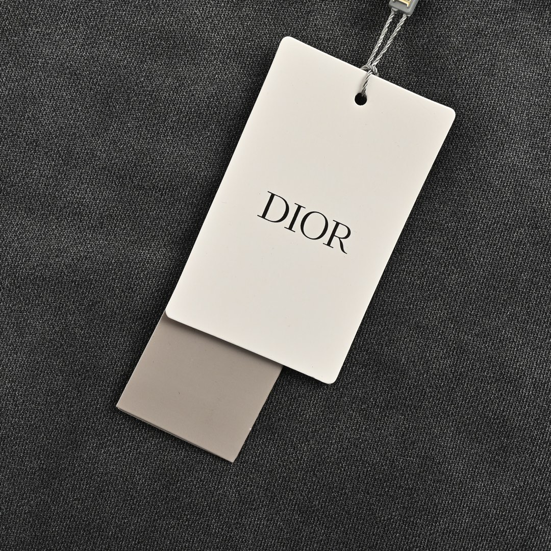 Dior/迪奥 24Fw 刺绣logo水洗圆领卫衣