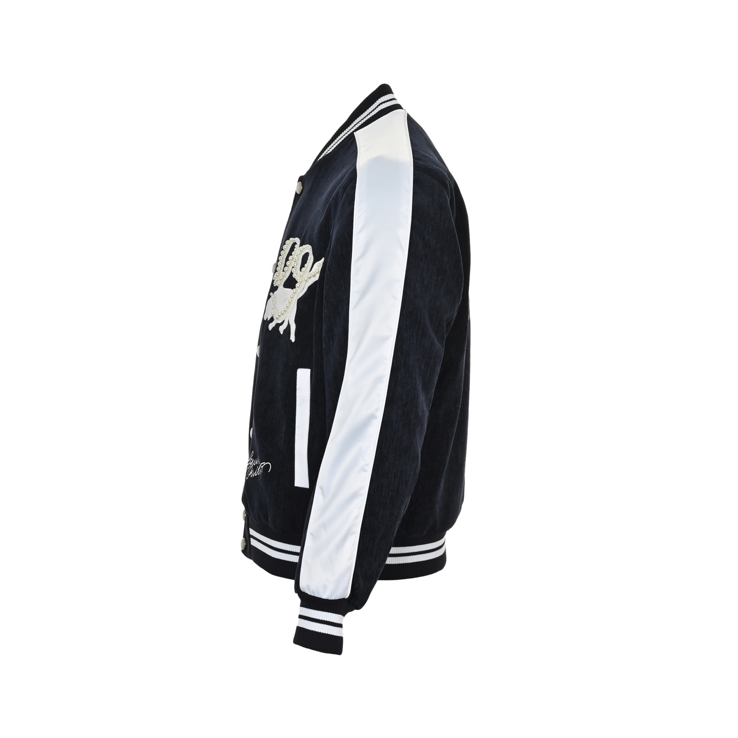 Louis Vuitton/路易威登 24Fw 珍珠丝绒横须贺夹克外套