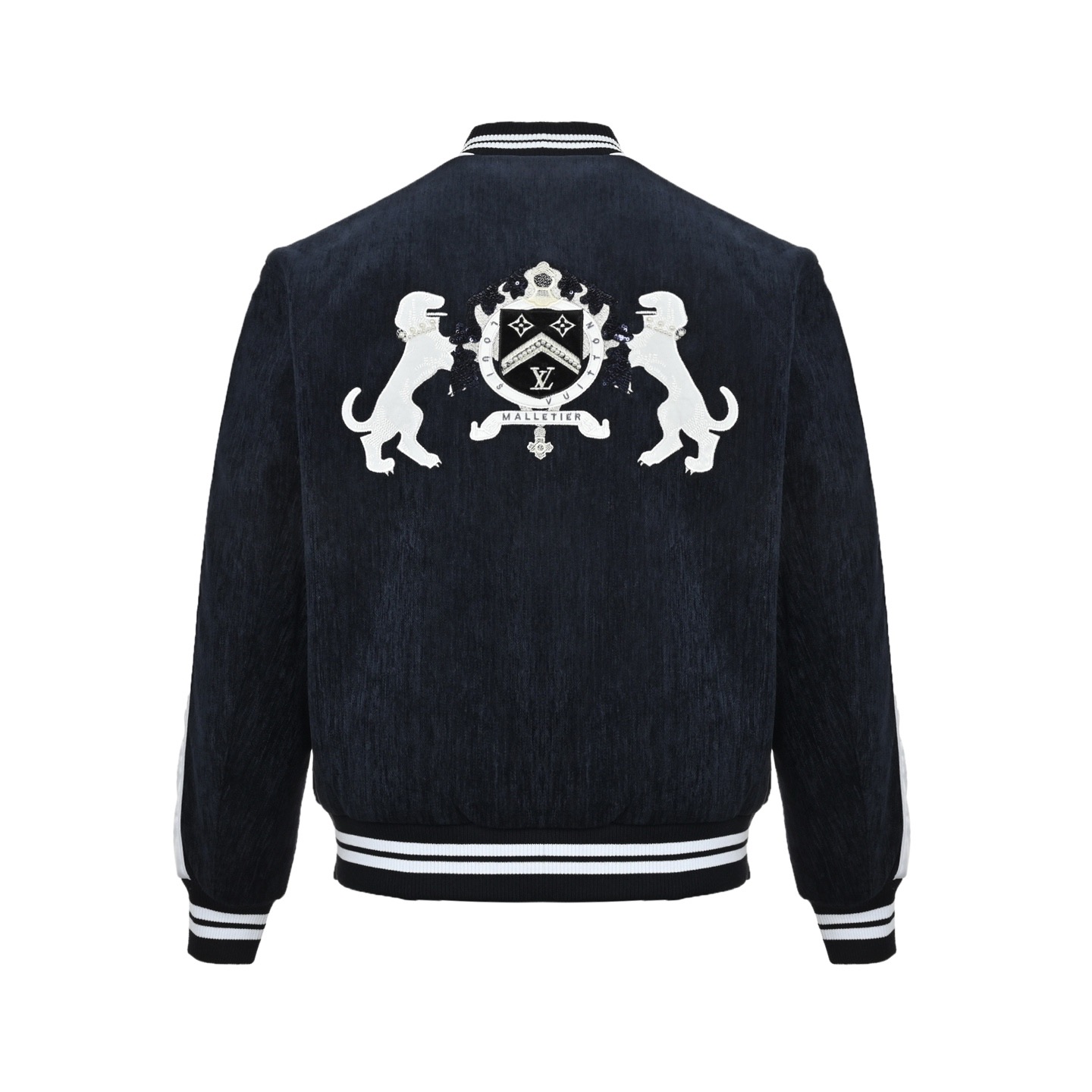 Louis Vuitton/路易威登 24Fw 珍珠丝绒横须贺夹克外套