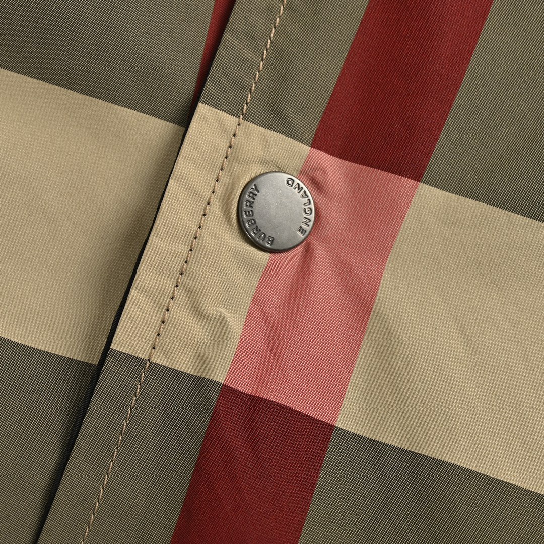 Burberry/巴宝莉 经典大格纹双面穿风衣夹克外套 B