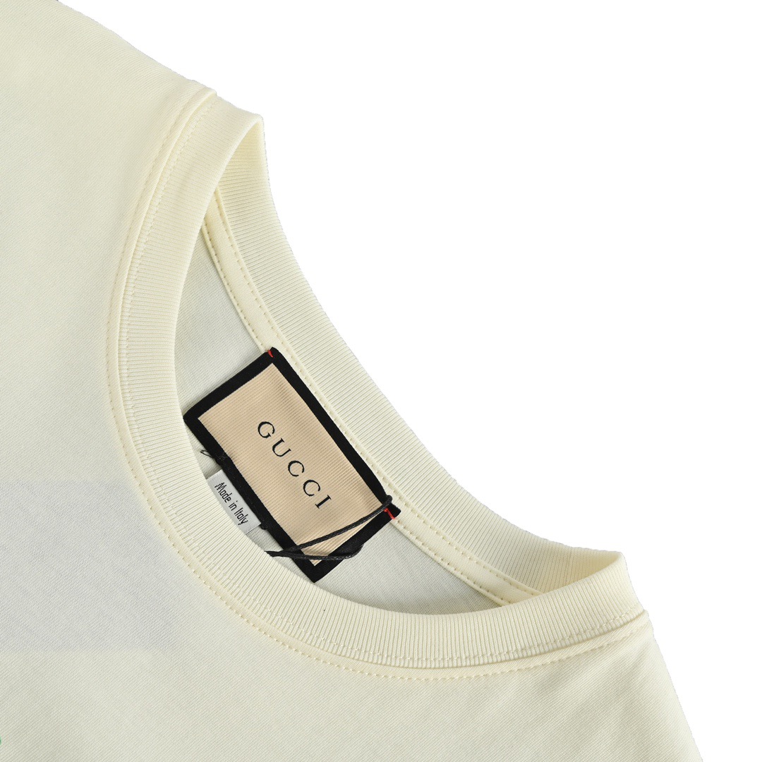 Gucci/古驰 经典红绿字母印花短袖