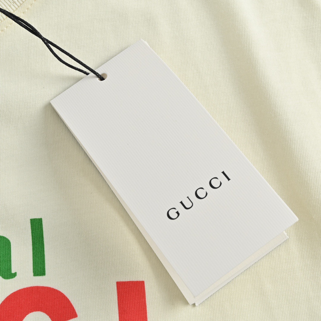 Gucci/古驰 经典红绿字母印花短袖