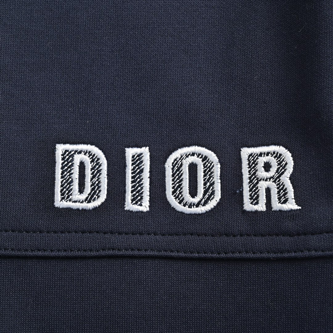 Dior/迪奥 23Fw 印花标识休闲长裤 23款休闲裤系列 绝杀的藏青蓝