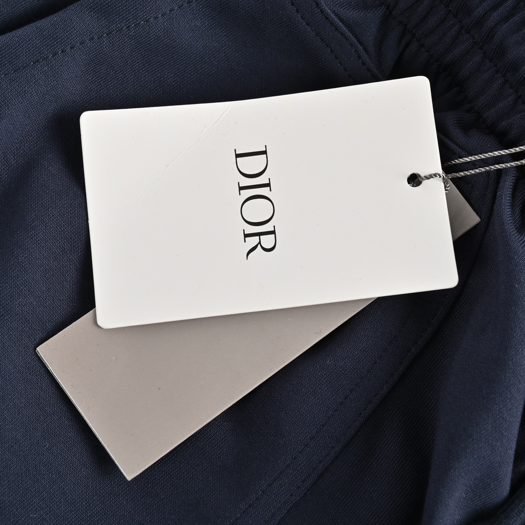 Dior/迪奥 23Fw 印花标识休闲长裤 23款休闲裤系列 绝杀的藏青蓝