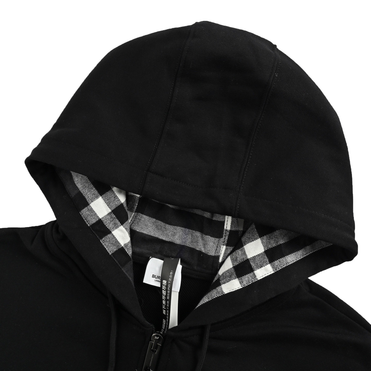 Burberry/巴宝莉 格纹满刺绣TB徽标拉链卫衣外套