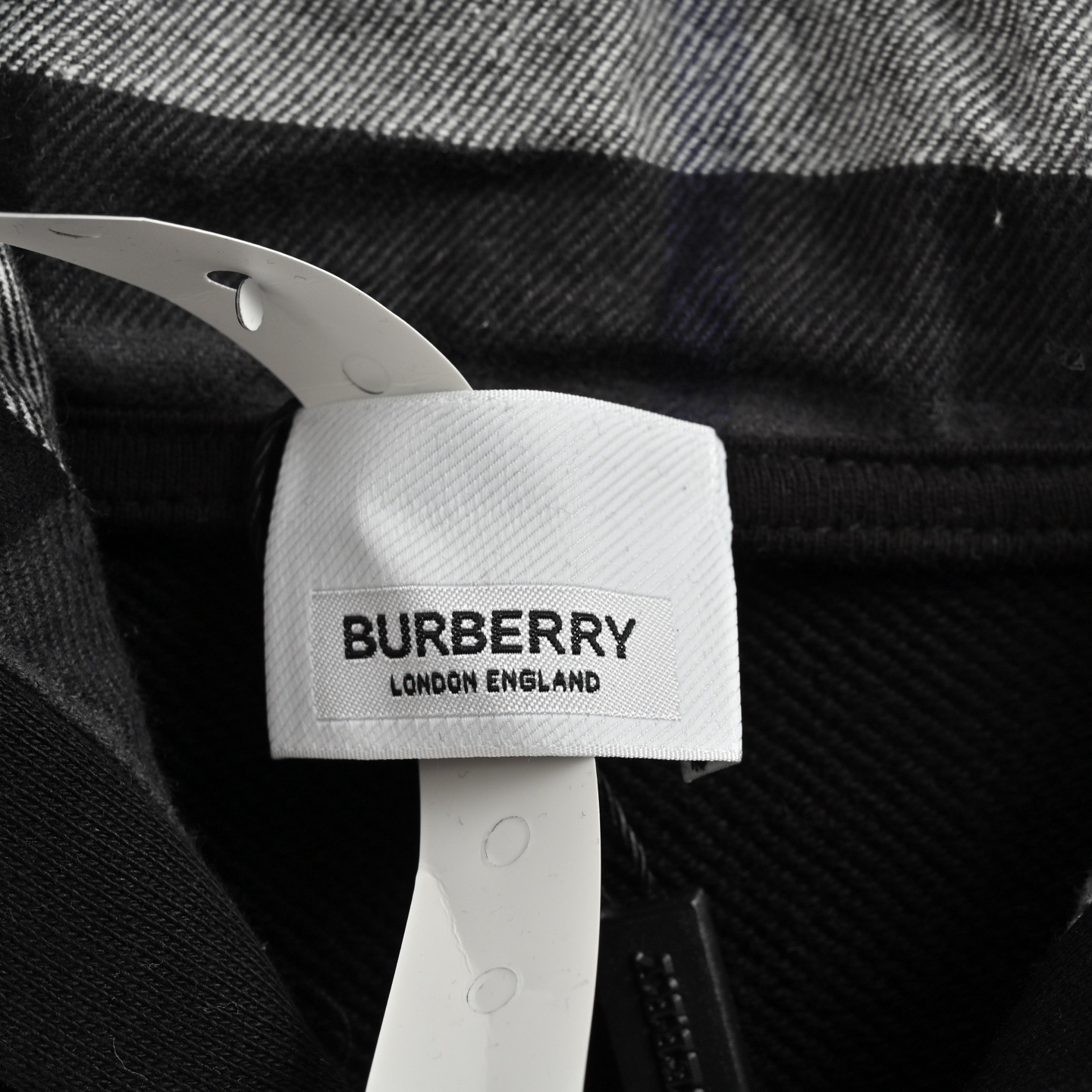 Burberry/巴宝莉 格纹满刺绣TB徽标拉链卫衣外套