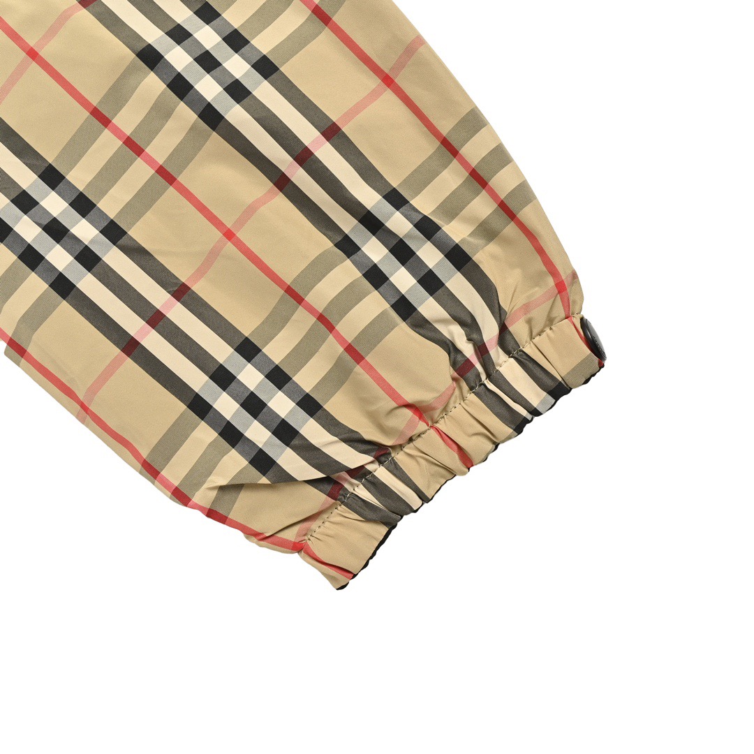 Burberry/巴宝莉 经典格纹硅胶战马双面穿风衣夹克外套