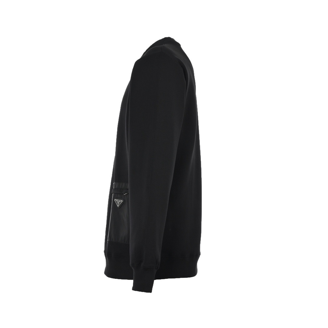 Prada/普拉达 22Fw 三角标口袋圆领卫衣
