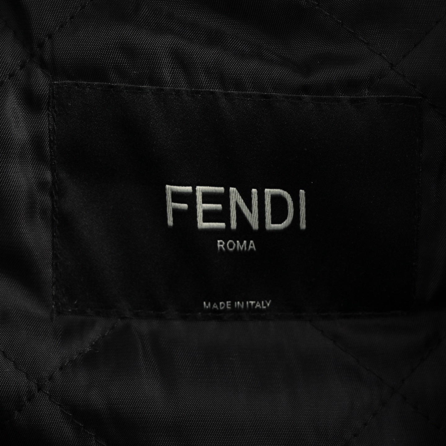 Fendi/芬迪 字母袖拼接翻领毛呢飞行棒球服夹克外套