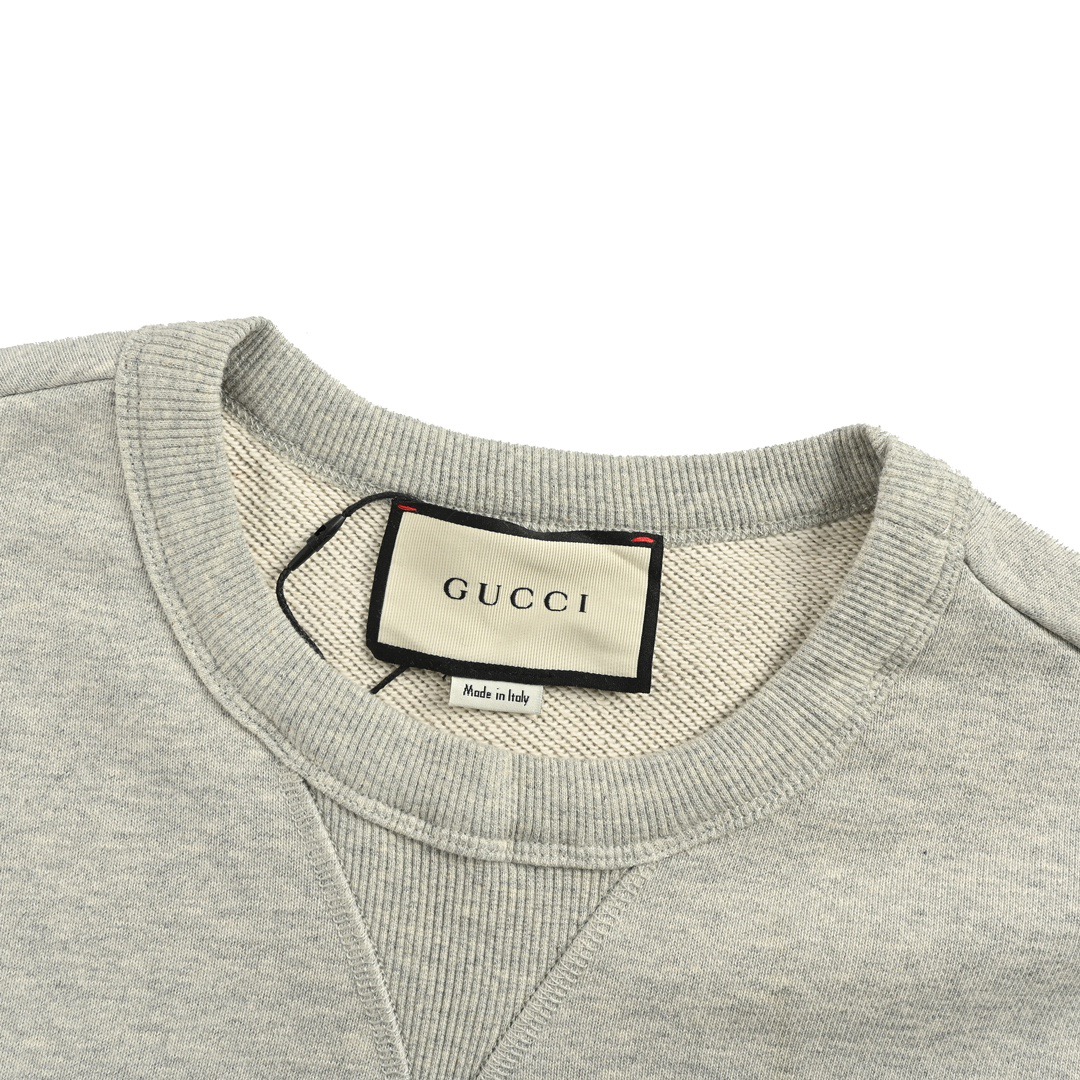 Gucci/古驰 24Fw 刺绣字母logo拼接假两件卫衣-Chinese UA Cheap High Quatity Brand Clothes Bags handbags Sneakers wholesale wholesaler seller from China Factory suppliers Fashion Clothing Shoes best Quality Beautiful Price Gucci/古驰 24Fw 刺绣字母logo拼接假两件卫衣