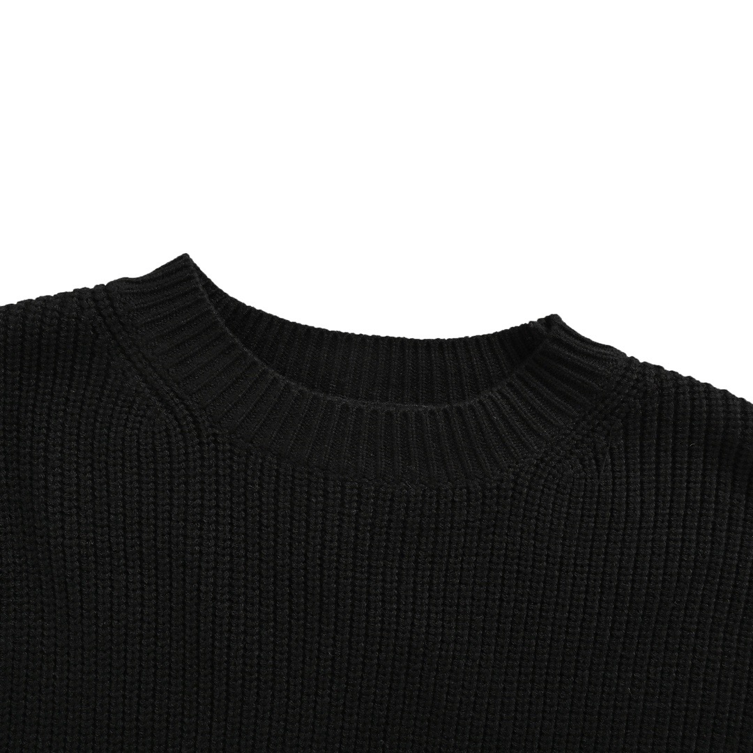 Balenciaga/巴黎世家 24Fw 袖标针织圆领毛衣-Chinese UA Cheap High Quatity Brand Clothes Bags handbags Sneakers wholesale wholesaler seller from China Factory suppliers Fashion Clothing Shoes best Quality Beautiful Price Balenciaga/巴黎世家 24Fw 袖标针织圆领毛衣