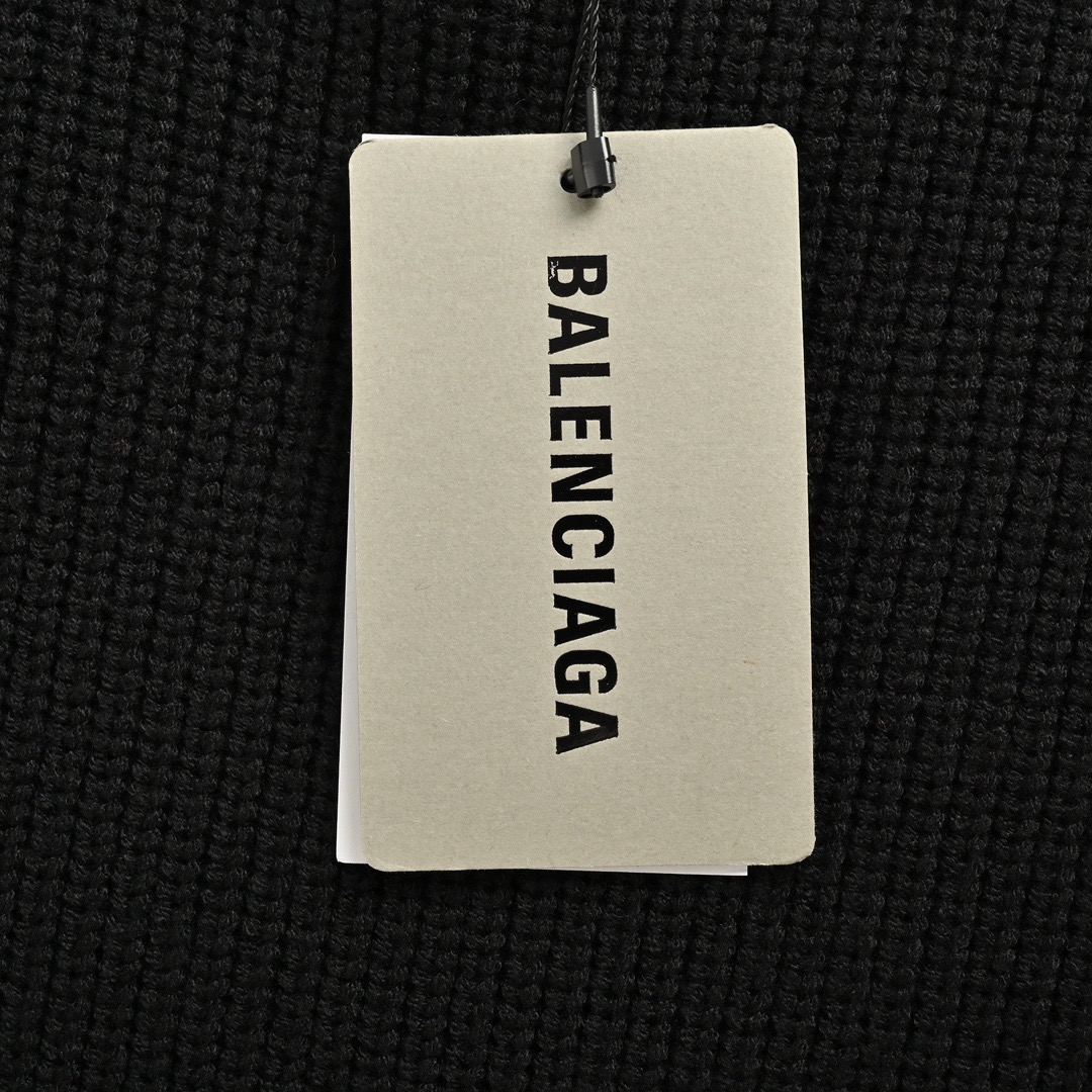 Balenciaga/巴黎世家 24Fw 袖标针织圆领毛衣-Chinese UA Cheap High Quatity Brand Clothes Bags handbags Sneakers wholesale wholesaler seller from China Factory suppliers Fashion Clothing Shoes best Quality Beautiful Price Balenciaga/巴黎世家 24Fw 袖标针织圆领毛衣
