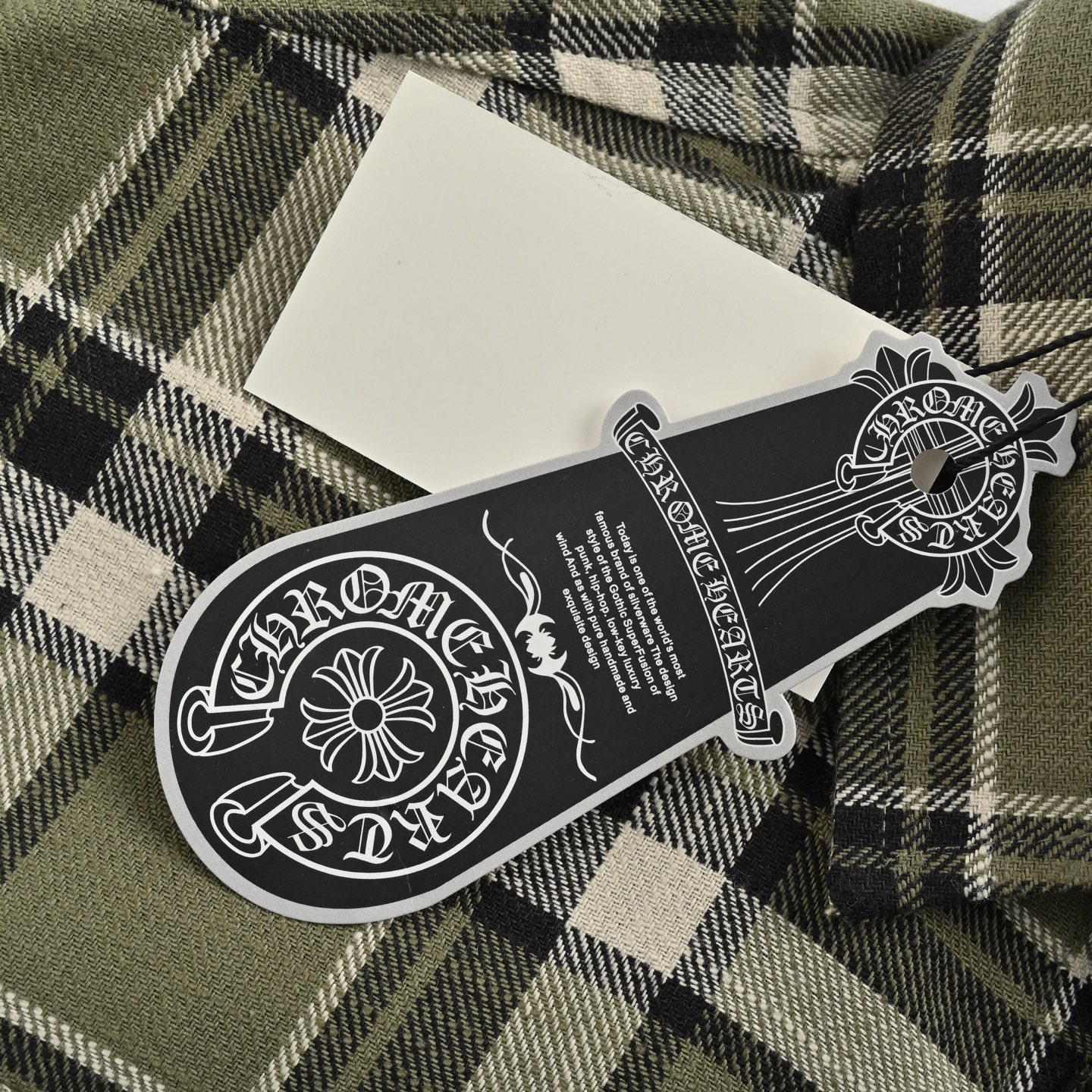 Chrome hearts/克罗心 条纹格子拼接银扣开衫衬衫 蓝色/绿色/红色-Chinese UA Cheap High Quatity Brand Clothes Bags handbags Sneakers wholesale wholesaler seller from China Factory suppliers Fashion Clothing Shoes best Quality Beautiful Price Chrome hearts/克罗心 条纹格子拼接银扣开衫衬衫 蓝色/绿色/红色