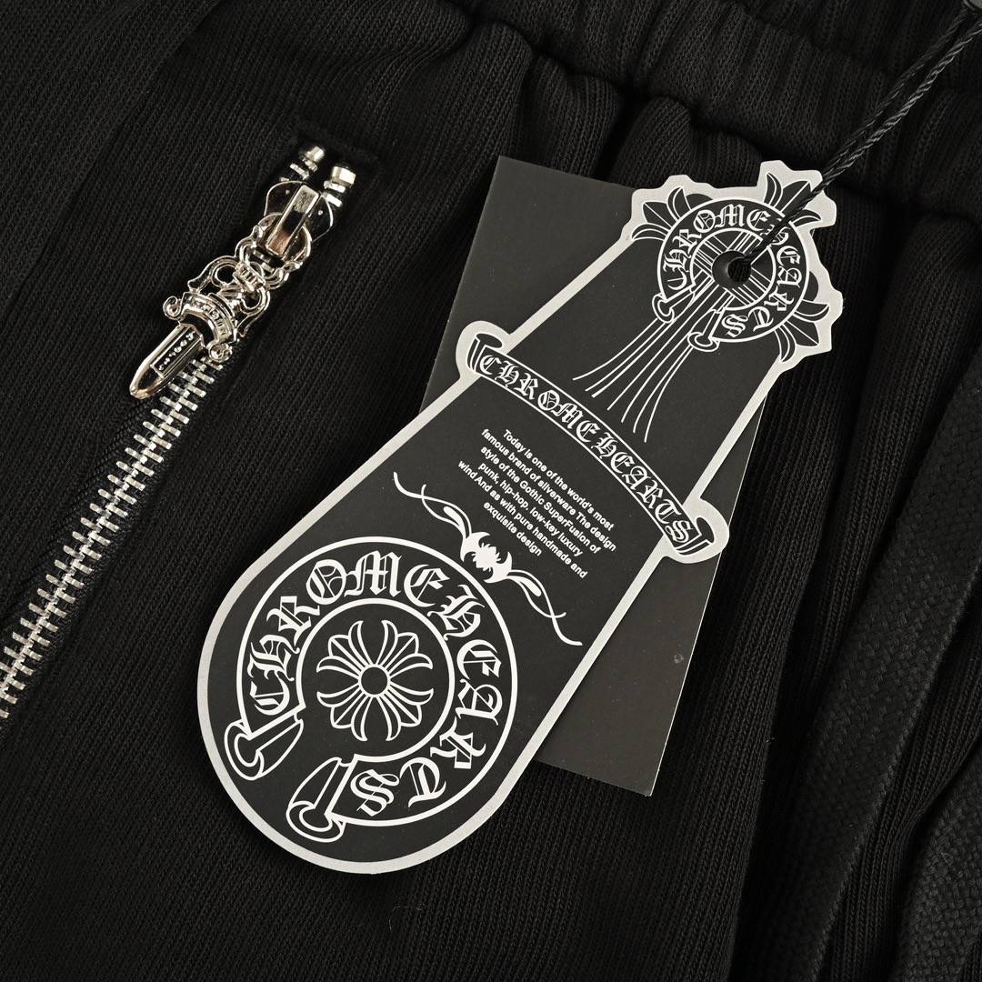 Chrome Hearts/克罗心 压皮十字架束脚长裤-Chinese UA Cheap High Quatity Brand Clothes Bags handbags Sneakers wholesale wholesaler seller from China Factory suppliers Fashion Clothing Shoes best Quality Beautiful Price Chrome Hearts/克罗心 压皮十字架束脚长裤